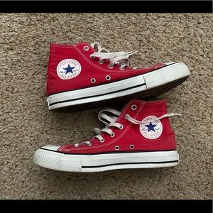 Red High Top Converse
